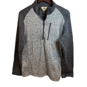 Woolrich | Gray Quarter-Zip Men's Sweater | Sz M